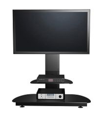 55" Flat Panel Plasma LCD HD Bracket Mount TV Stand / Media Console Center in Glossy Black - TVS-6891000-2