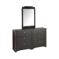 6 Drawer Double Dresser & Mirror Set - Nexera Furniture