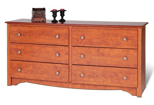 6 Drawer Dresser in Cherry - Monterey Collection - Prepac Furniture - CDC-6330