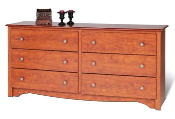 6 Drawer Dresser in Cherry - Monterey Collection - Prepac Furniture - CDC-6330