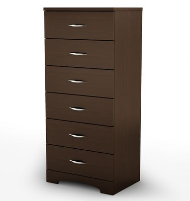 6-Drawer Dresser in Chocolat - Step One - South Shore Furniture - 3159066