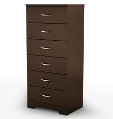 6-Drawer Dresser in Chocolat - Step One - South Shore Furniture - 3159066