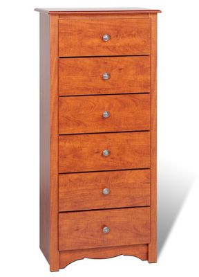 6 Drawer Lingerie Chest in Cherry - Monterey Collection - Prepac Furniture - CDC-2354
