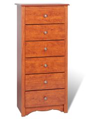 6 Drawer Lingerie Chest in Cherry - Monterey Collection - Prepac Furniture - CDC-2354