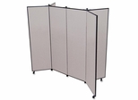 6 Panel Mobile Tower Display - Gray - SCXCDS606CG