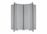 6 Panel Mobile Tower Display - Gray - SCXCDS686CG