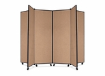 6 Panel Mobile Tower Display - Oatmeal - SCXCDS606CO