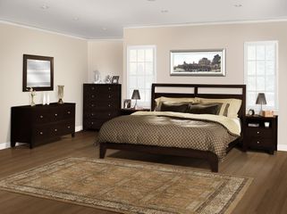 6-Piece Bedroom Furniture Set with Cal King Size Bed - Dominique - Lifestyle Solutions - DMQ-6PCK-CP-SET