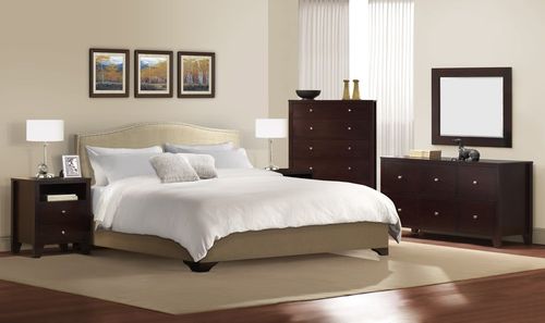 6-Piece Bedroom Furniture Set with Cal King Size Bed - Magnolia - Lifestyle Solutions - MGL-6PCK-CP-SET