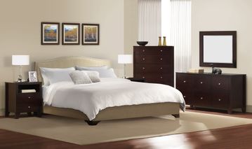 6-Piece Bedroom Furniture Set with Cal King Size Bed - Magnolia - Lifestyle Solutions - MGL-6PCK-CP-SET