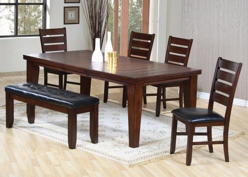 6-Piece Dining Set in Dark Oak - Coaster