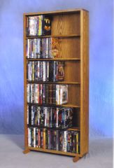 6 Row Dowel 240 Capacity DVD Cabinet Tower - 615-24