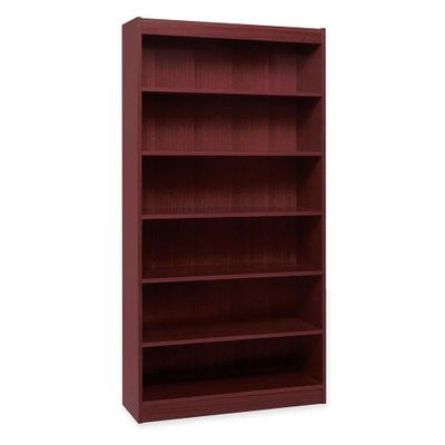 6 Shelf Panel Bookcase - Mahogany - LLR60074