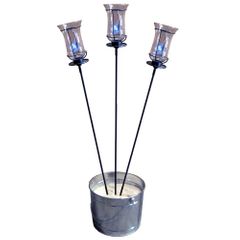 60" Garden Stake with Champagne Torch (Set of 3) - Pangaea Home and Garden Furniture - DS-C4458-SET3