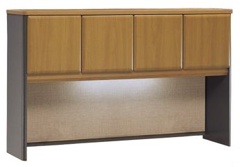 60" Hutch - Series A Natural Cherry Collection - Bush Office Furniture - WC57461