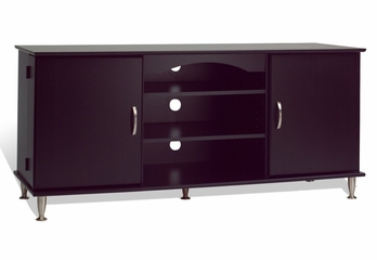 60 Inch Flat Panel / Flat Screen TV Console with Media Storage in Black - Prepac Furniture - BPS-6000