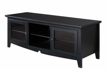 60 Inch TV Stand with Side Folding Construction in Black - Office Star - TV0860FBK