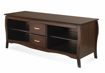 60 Inch TV Stand with Side Folding Construction in Walnut - Office Star - TV0660FWA