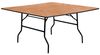 60'' Square Wood Folding Banquet Table - YT-WFFT60-SQ-GG