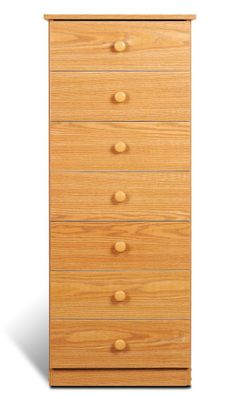 7 Drawer Lingerie Chest in Oak - Prepac Furniture - OBD-2050-7