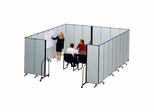 7 Panel Mobile Tower Display - Grey - SCXCFSL607DG