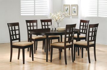 7-Piece Dining Set in Rich Cappuccino - Coaster