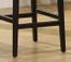 7015 Martini 26" Stationary Barstool in Jet Black Leather / Black - Armen Living - LC7015BABL26