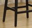 7015 Martini 26" Stationary Barstool in Sky Blue Leather / Black - Armen Living - LC7015BASB26