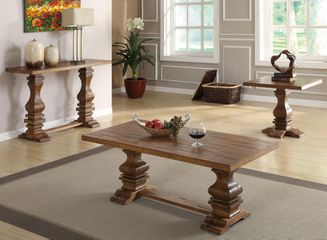 701940 3PC Occasional Table Set - Distressed Finish - 701947