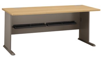 72" Desk - Series A Light Oak Collection - Bush Office Furniture - WC64372
