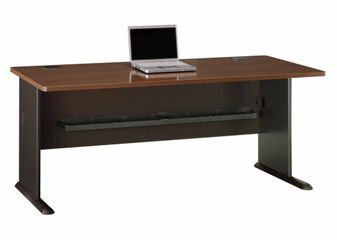 72" Desk - Series A Walnut Collection - Bush Office Furniture - WC25572