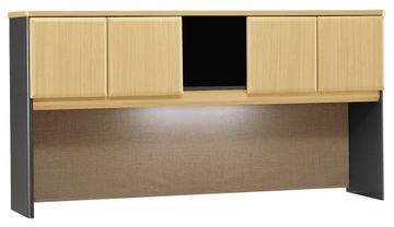 72" Hutch - Series A Beech Collection - Bush Office Furniture - WC14373