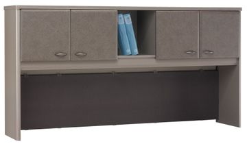 72" Hutch - Series A Pewter Collection - Bush Office Furniture - WC14573