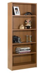 72" Tall Bookcase in Cappuccino - Essentials Collection - Nexera Furniture - 731208
