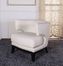 734 Eclipse Club Chair in Creme Vinyl / Espresso - Armen Living - LC734CLCR