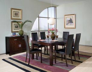 8-Piece Dining Room Furniture Set in Cappuccino - Coaster