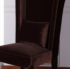 847 Mad Hatter Dining Chair in Deep Brown Velvet - Armen Living - LC847SIBR