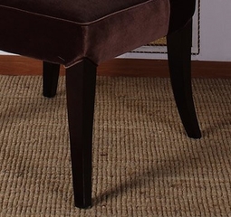 847 Mad Hatter Dining Chair in Deep Brown Velvet - Armen Living - LC847SIBR
