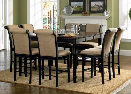 9-Piece Counter Height Dining Set in Rich Cappuccino - Coaster