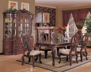 9-Piece Dining Room Furniture Set in Cherry - Coaster - COAST-11010211-DSET-1