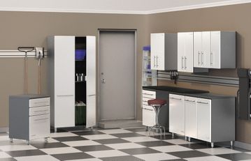 9-Piece Garage Storage Kit in Starfire Pearl - Ulti-MATE Storage - GA-90KSW