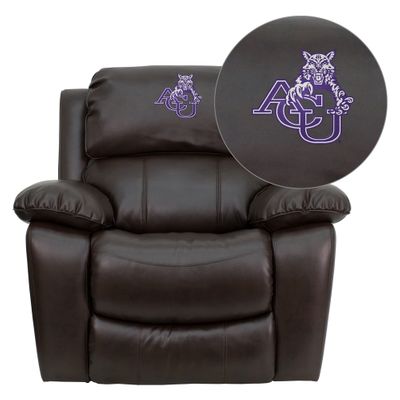 Abilene Christian University Wildcats Leather Rocker Recliner - MEN-DA3439-91-BRN-41001-EMB-GG