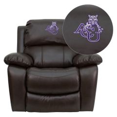 Abilene Christian University Wildcats Leather Rocker Recliner - MEN-DA3439-91-BRN-41001-EMB-GG