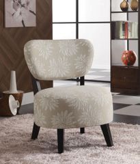 Accent Chair with Padded Seat in Beige - 900391