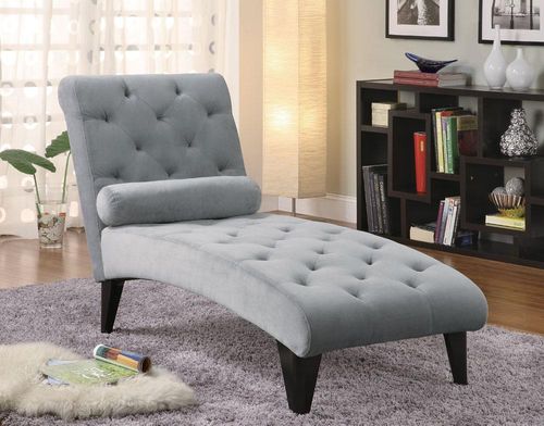Accent Seating Velour Tufted Chaise - 550067