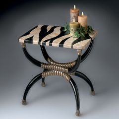 Accent Table with Zebra Pattern Stone Top - Butler Furniture - BT-2343070