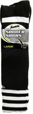 ACD Youth Soccer Socks Black 6 Pack - Franklin Sports