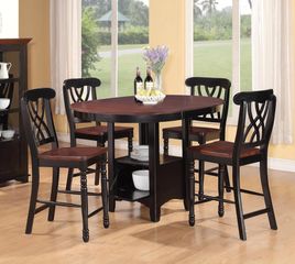 Addison 5-Piece Counter Height Two Tone Table Set - 102228