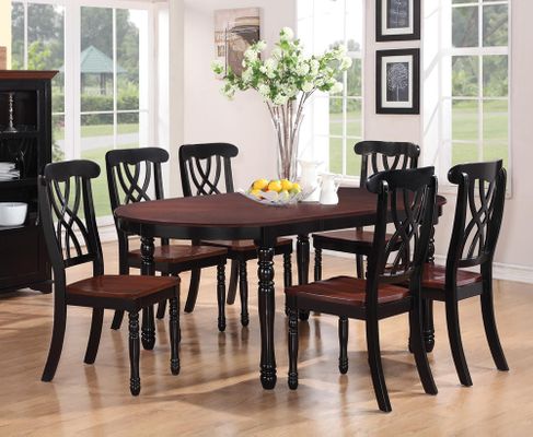 Addison 7-Piece Oval Dining Table Side Chairs Set - 103701