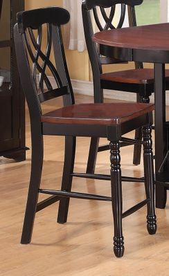 Addison Counter-Height Stool with Double Waved X-Back - 102229